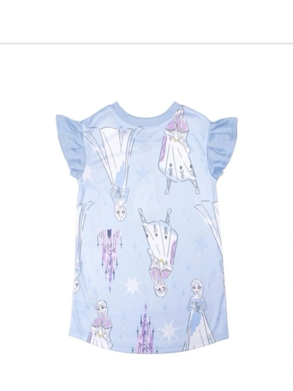 Disney Frozen Light Blue & Purple Elsa Graphic Dress - Picture 2 of 2
